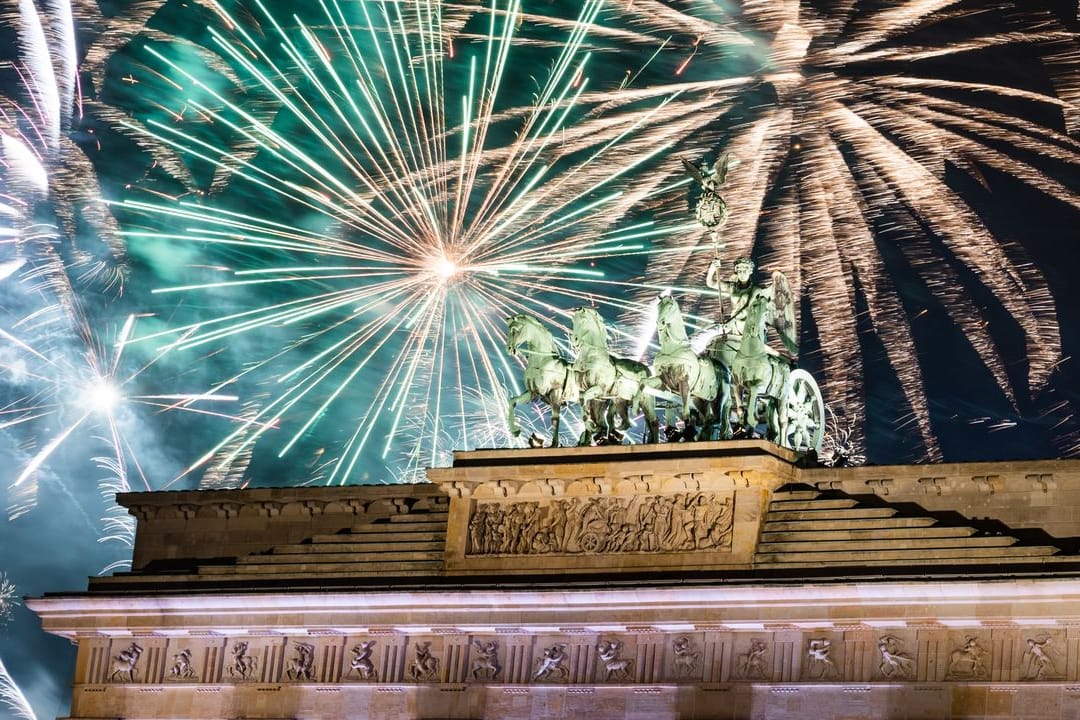 Silvester vor einem Jahr am Brandenburger Tor.