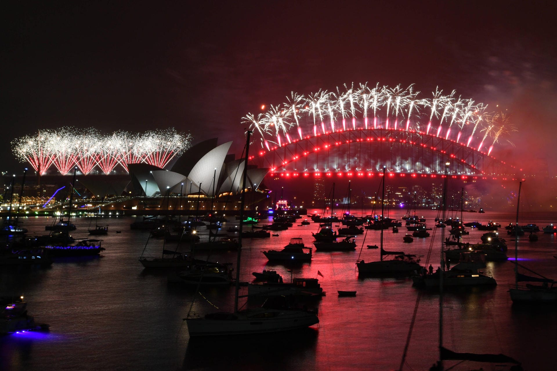 Jahreswechsel 2020/2021: Eines der berühmtesten und schönsten Feuerwerke der Welt war in Sydney zu sehen.