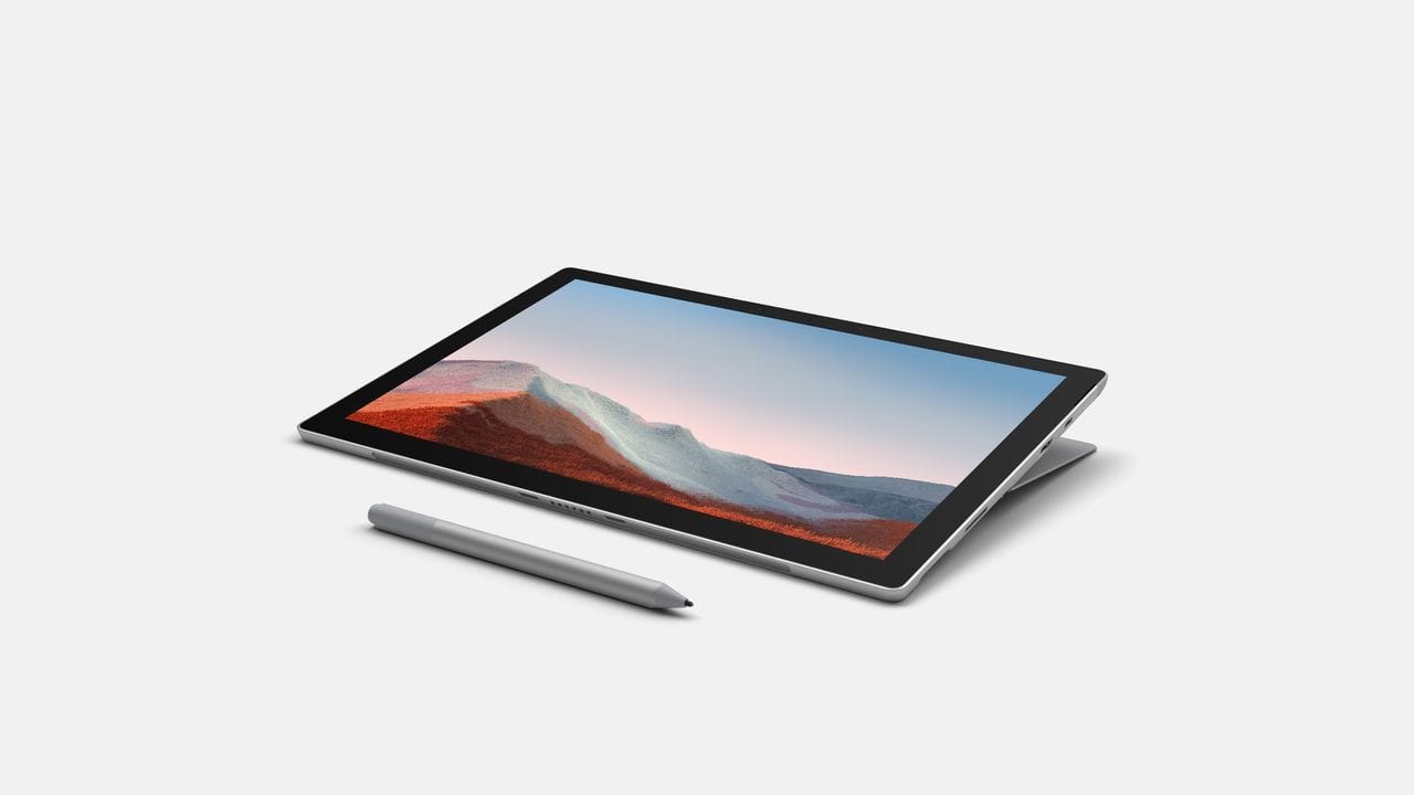Das Surface Pro 7+ ist Tablet und Notebook in einem Gerät. Das Surface Pro 7+ ist Tablet und Notebook in einem Gerät.