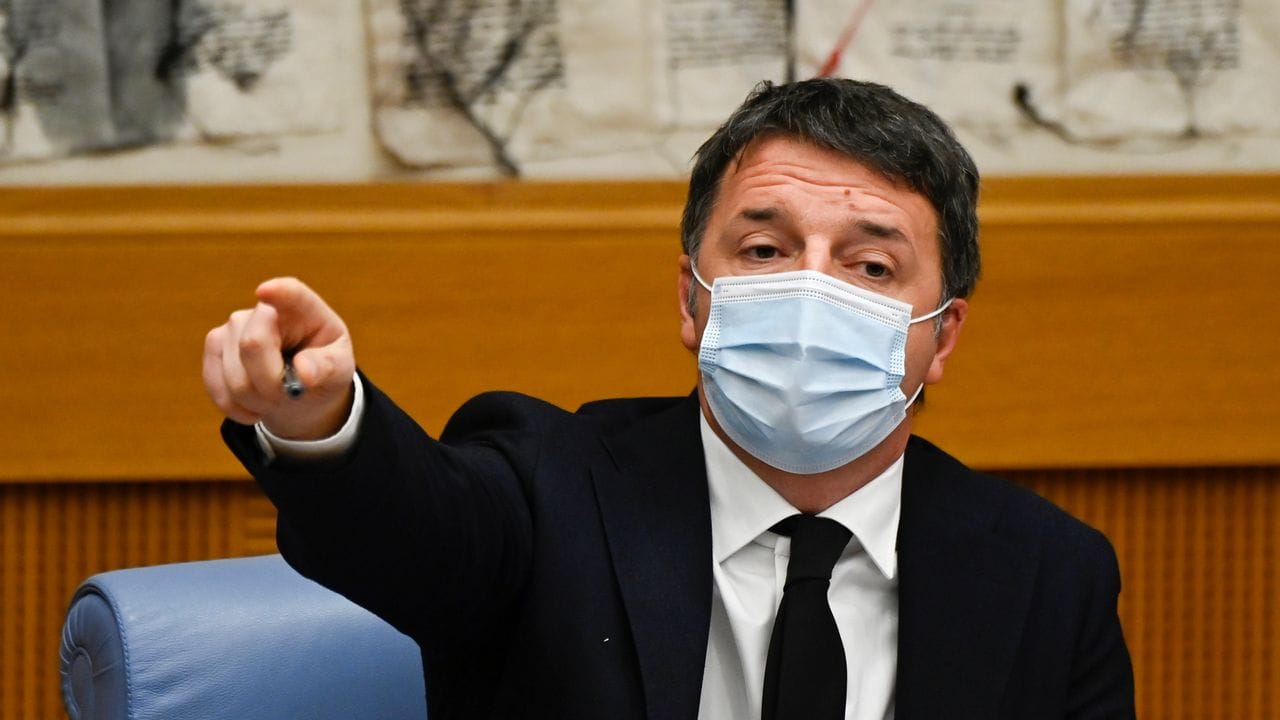 Matteo Renzi hatte mit seiner Splitterpartei Italia Viva am Mittwoch die Mitte-Links-Koalition platzen lassen.
