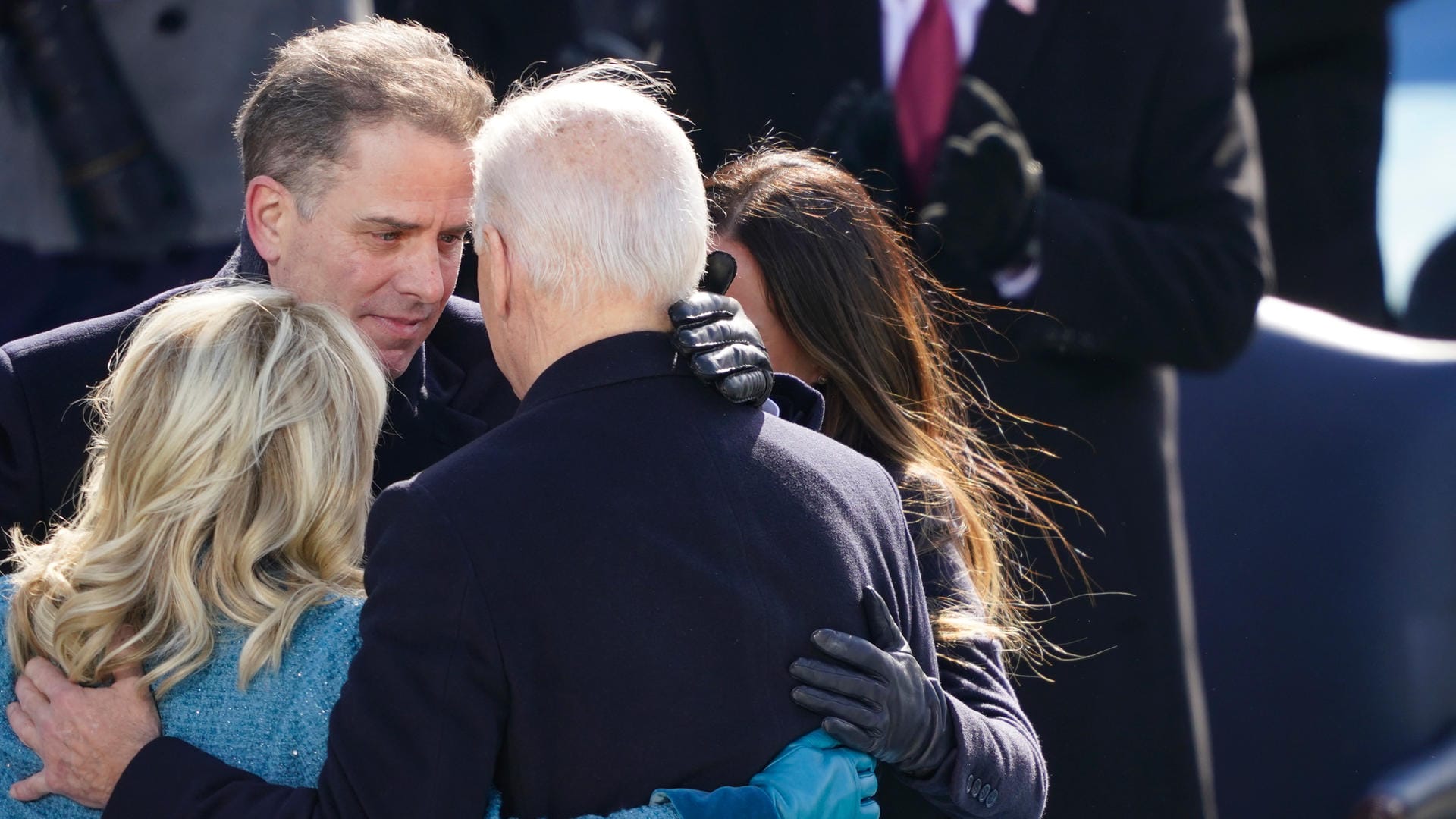 Joe Biden mit seiner Familie bei der Amtsübernahme.