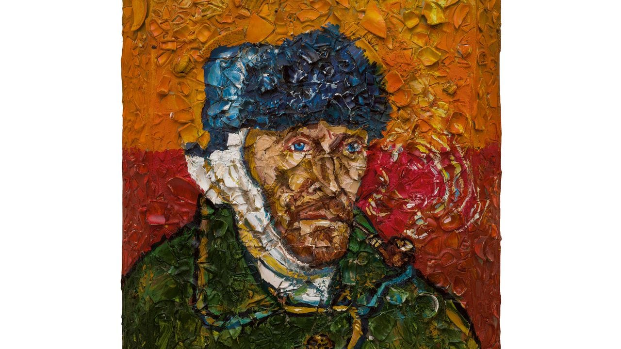 Julian Schnabel, Number 1 (Van Gogh, Self-Portrait with Bandaged Ear, Willem), 2018.