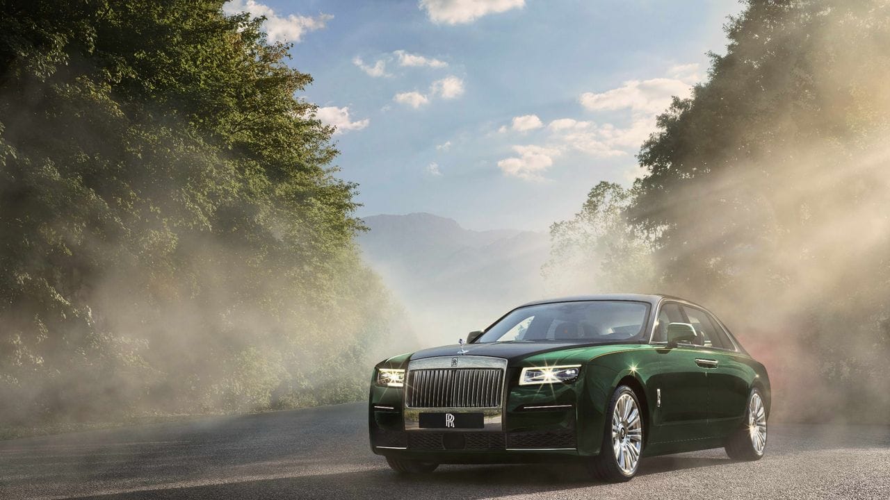 Geistreiche Erleuchtung: Rolls-Royce versteht es, sein Modell Ghost imposant zu illuminieren.