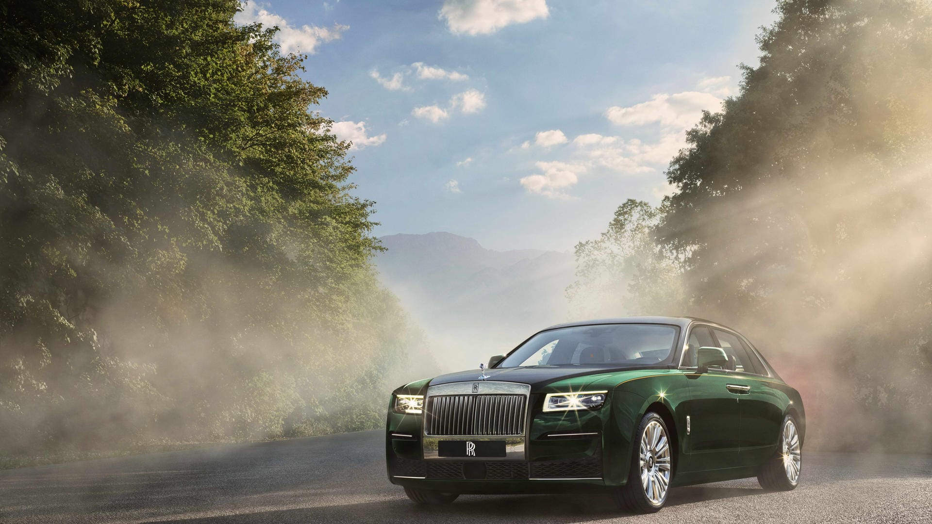 Geistreiche Erleuchtung: Rolls-Royce versteht es, sein Modell Ghost imposant zu illuminieren.