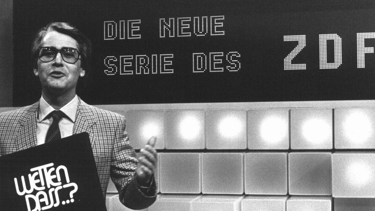 Frank Elstner moderiert die erste Ausgabe von "Wetten, dass.