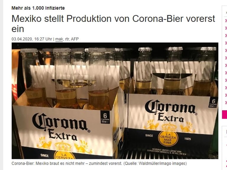 Kuriose Corona-Schlagzeilen
