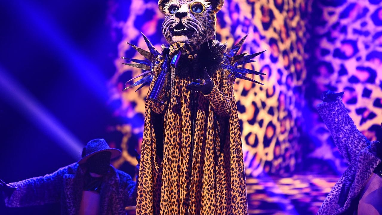 Die Figur "Leopard" in der ersten Folge der vierten Staffel der ProSieben-Show "The Masked Singer".