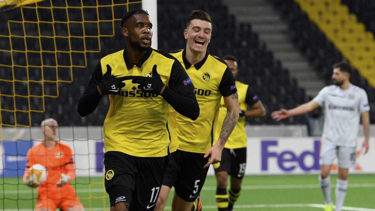 Jordan Siebatcheu machte mit seinem zweiten Tor den Berner Sieg doch noch perfekt. Jordan Siebatcheu machte mit seinem zweiten Tor den Berner Sieg doch noch perfekt.