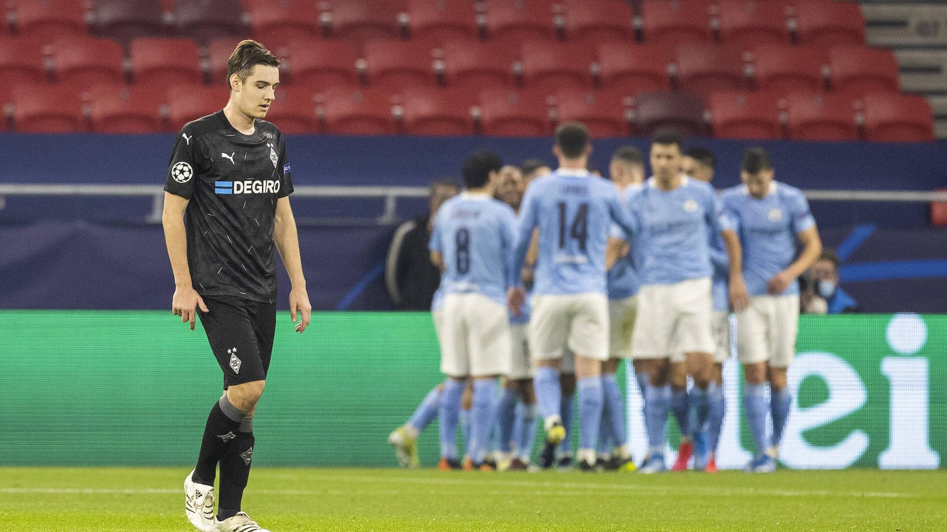 Borussia Mönchengladbach steht vor dem Aus in der Champions League. Gegen Peps Manchester City sah die Rose-Elf kein Land. Die Borussen in der Einzelkritik.