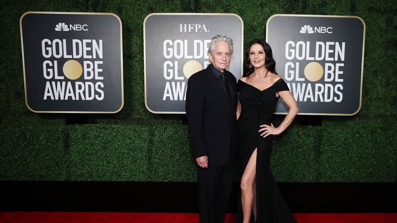 Ein paar Stars waren dennoch geladen und präsentierten sich auf dem roten Teppich: hier Michael Douglas und Catherine Zeta-Jones in New York.
