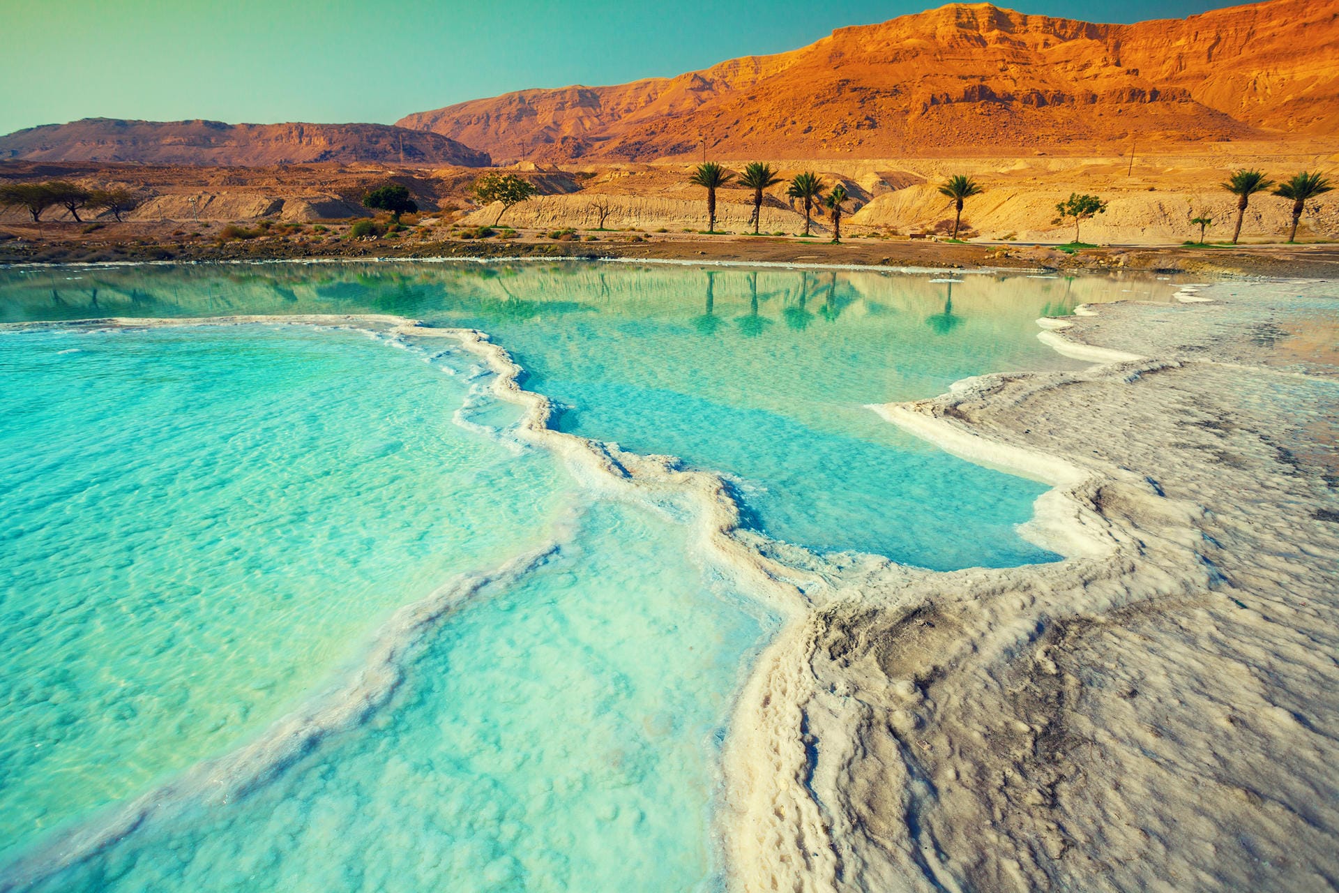 Totes Meer (Israel): Der Wasserpegel fällt von Jahr zu Jahr.