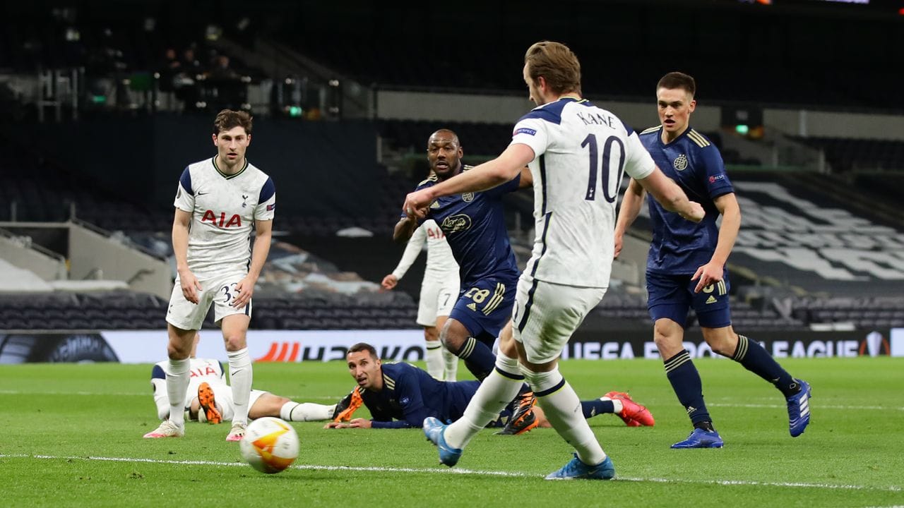 Schoss Tottenham Hotspur quasi im Alleingang zum Sieg gegen Dinamo Zagreb: Harry Kane.
