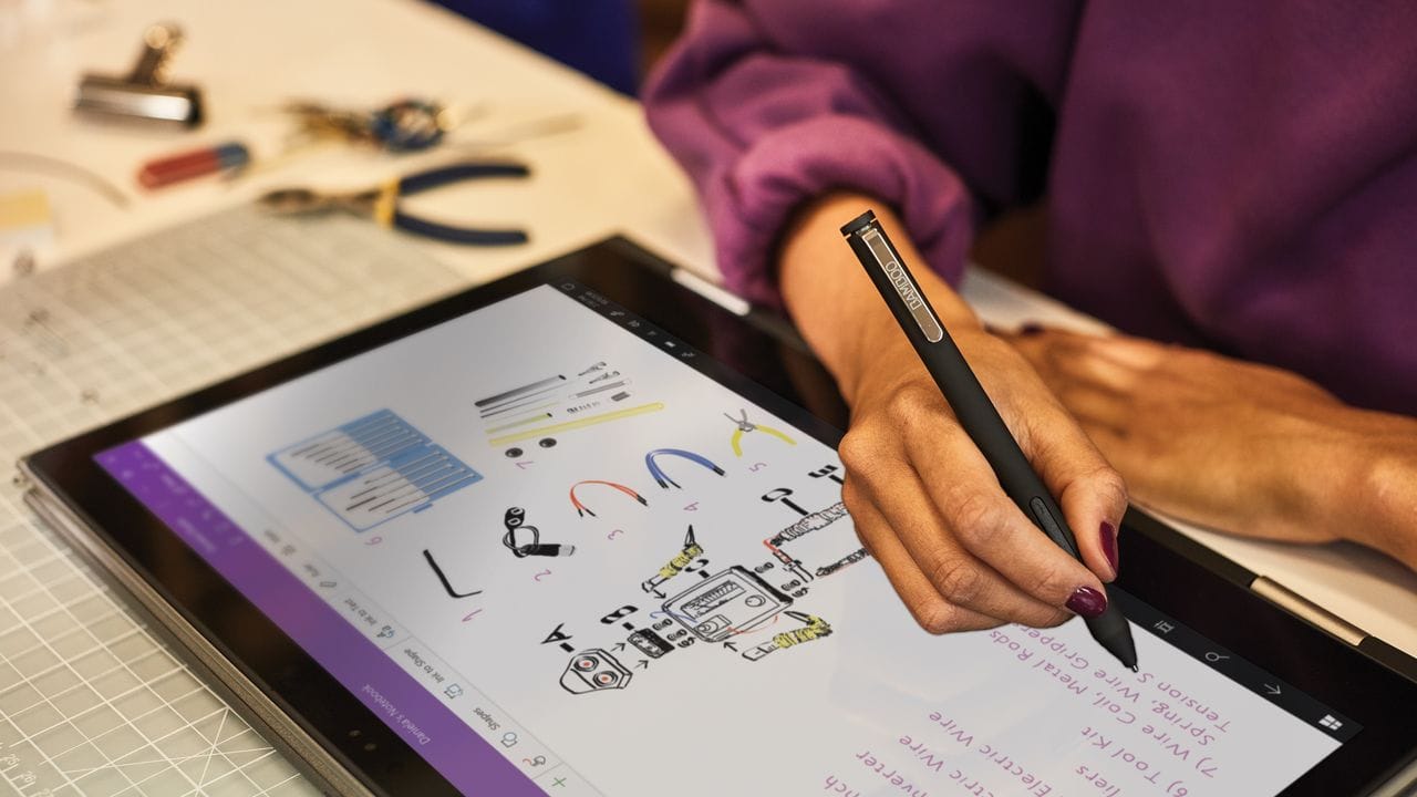 Digitales Notizbuch: In "Microsoft OneNote" kann Handschriftliches neben Getipptem oder Hereinkopiertem stehen - vom Foto bis zum Video.
