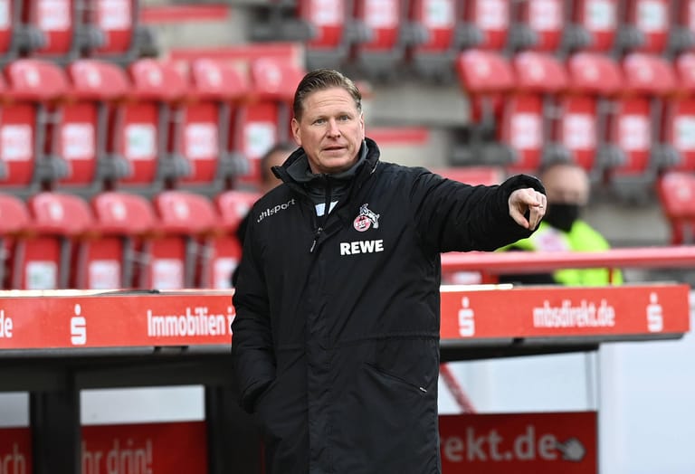 Fussball, Herren, Saison 2020/2021, 1. Bundesliga (25. Spieltag), 1. FC Union Berlin - 1. FC Köln, Trainer Markus Gisdo