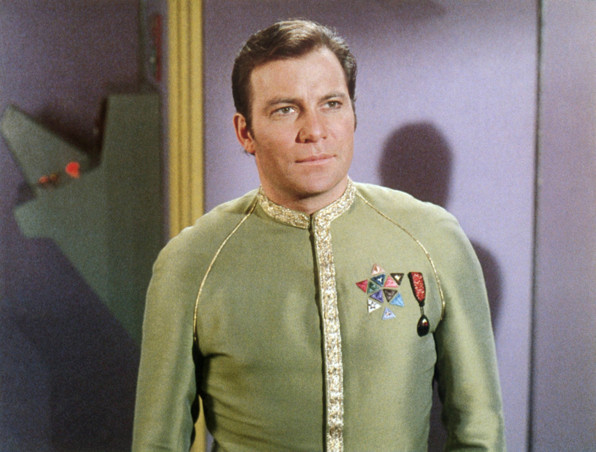 Und so sah Shatner als Captain Kirk aus.