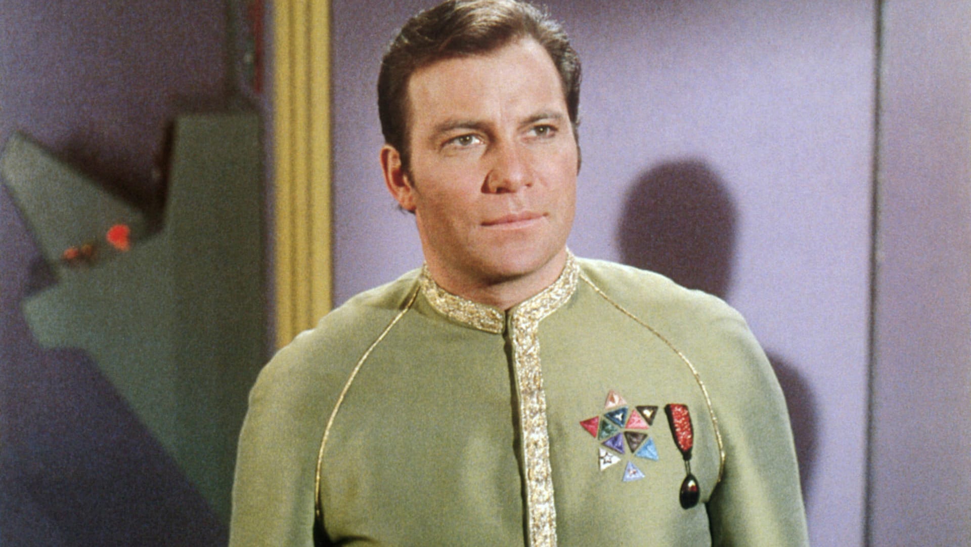 Und so sah Shatner als Captain Kirk aus.