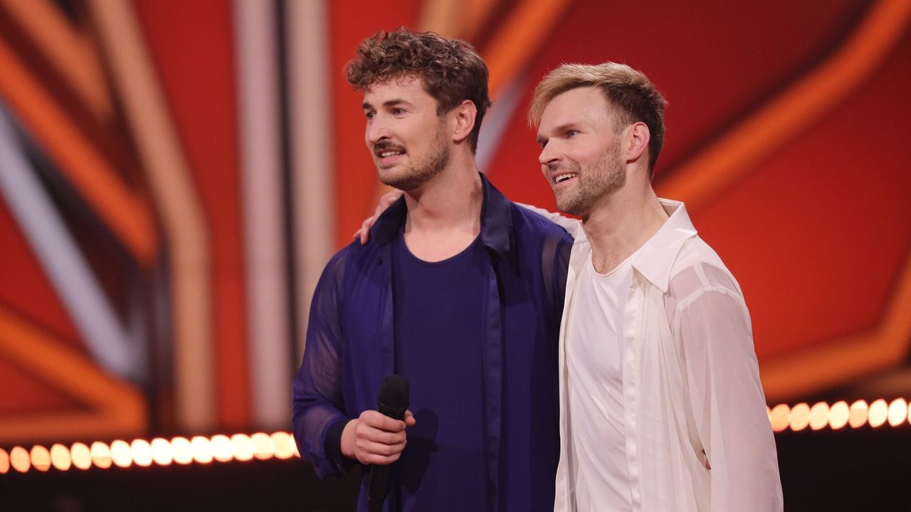 Fernsehdarsteller Nicolas Puschmann und Profitänzer Vadim Garbuzov (r) bei der RTL-Tanzshow "Let's Dance". Fernsehdarsteller Nicolas Puschmann und Profitänzer Vadim Garbuzov (r) bei der RTL-Tanzshow "Let's Dance".