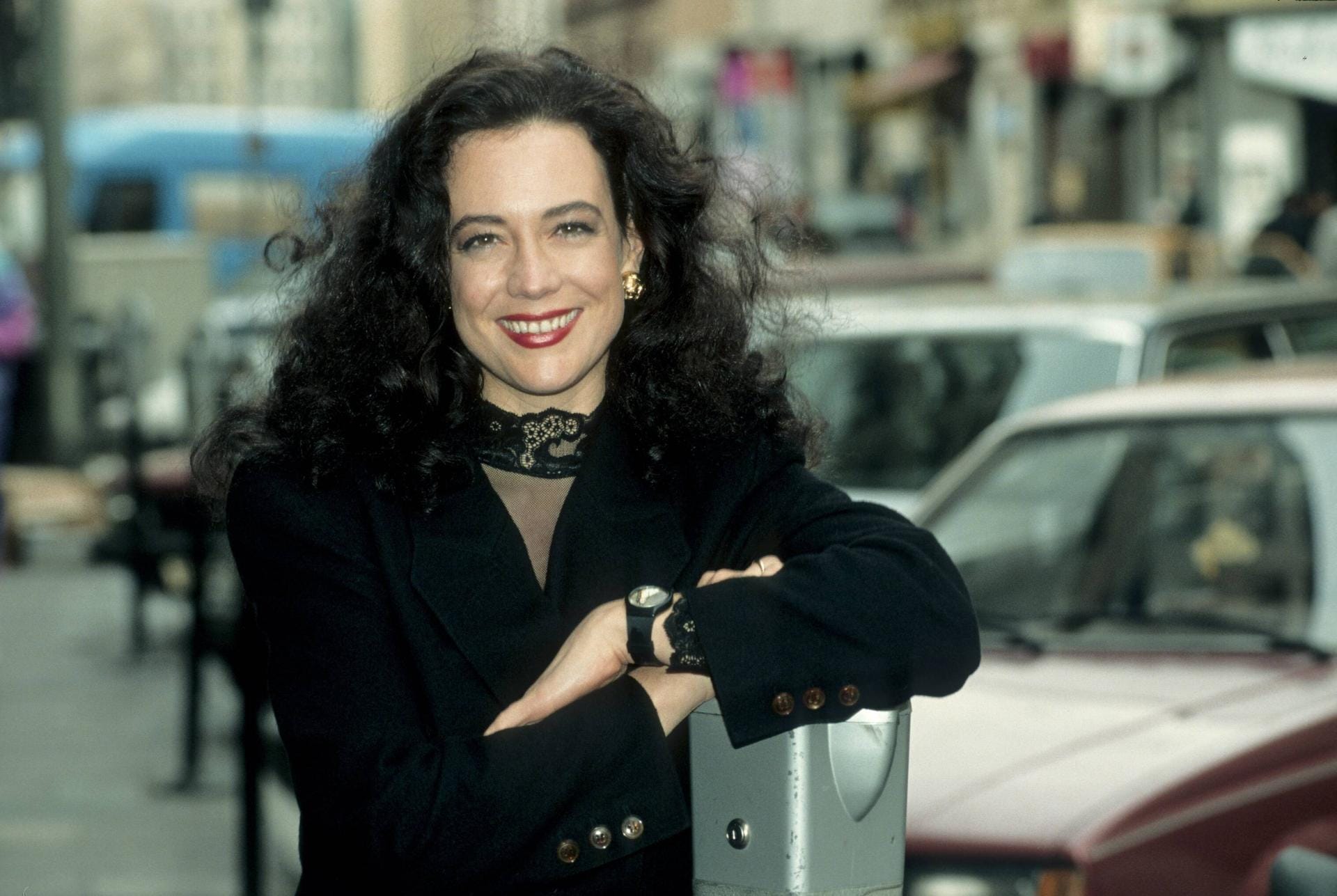 1993: Barbara Wussow posiert bei einem Fotoshooting.