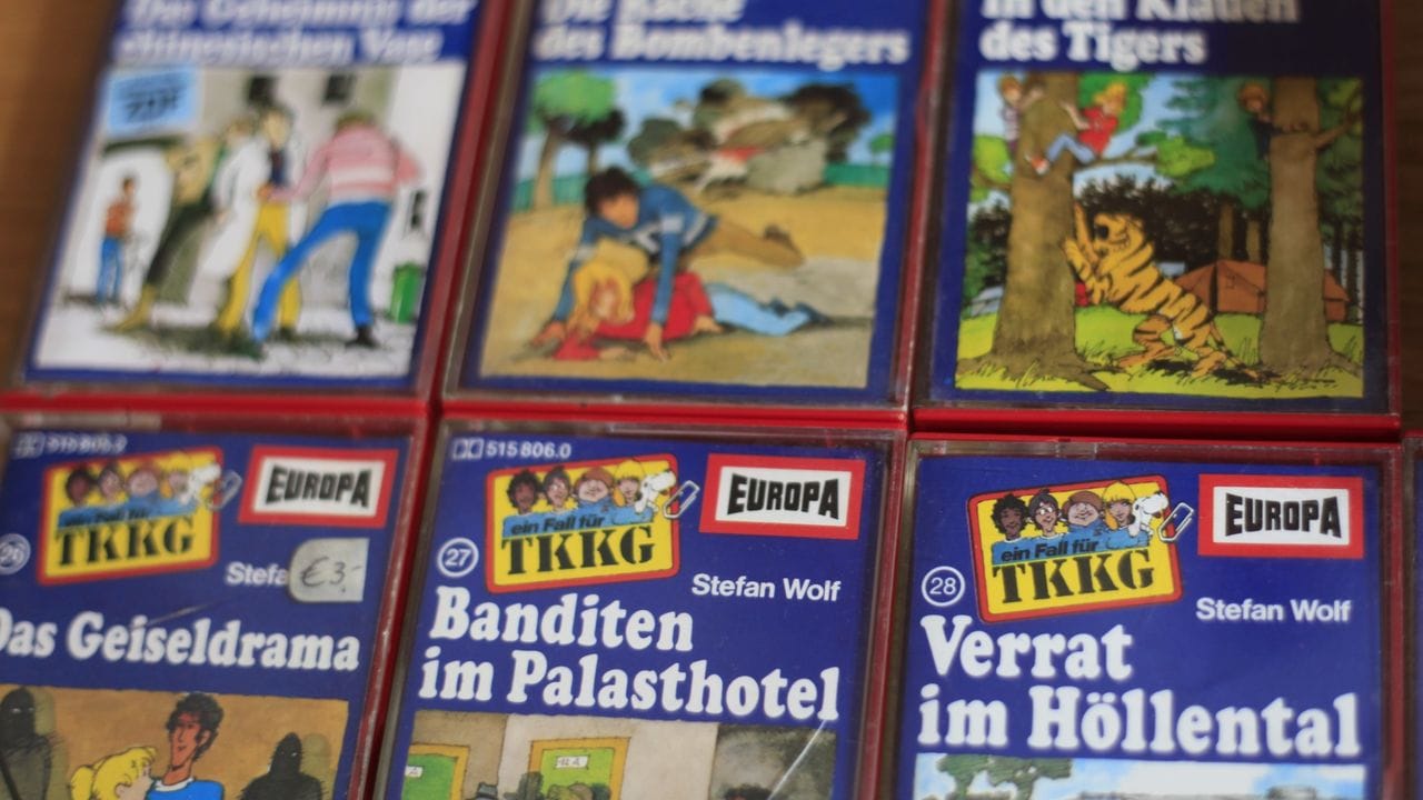 Audiokassetten der Jugend-Hörspielreihe "TKKG".