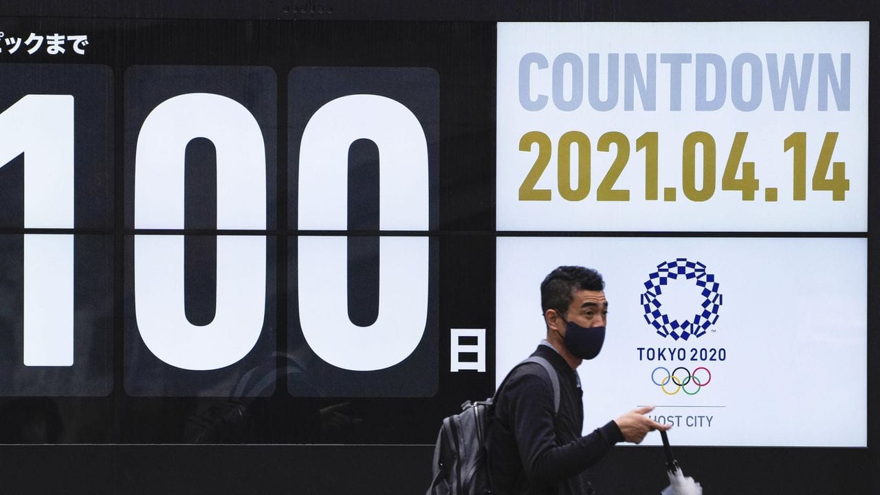 Noch 100 Tage bis zur Eröffnung der Olympischen Spiele in Tokio.