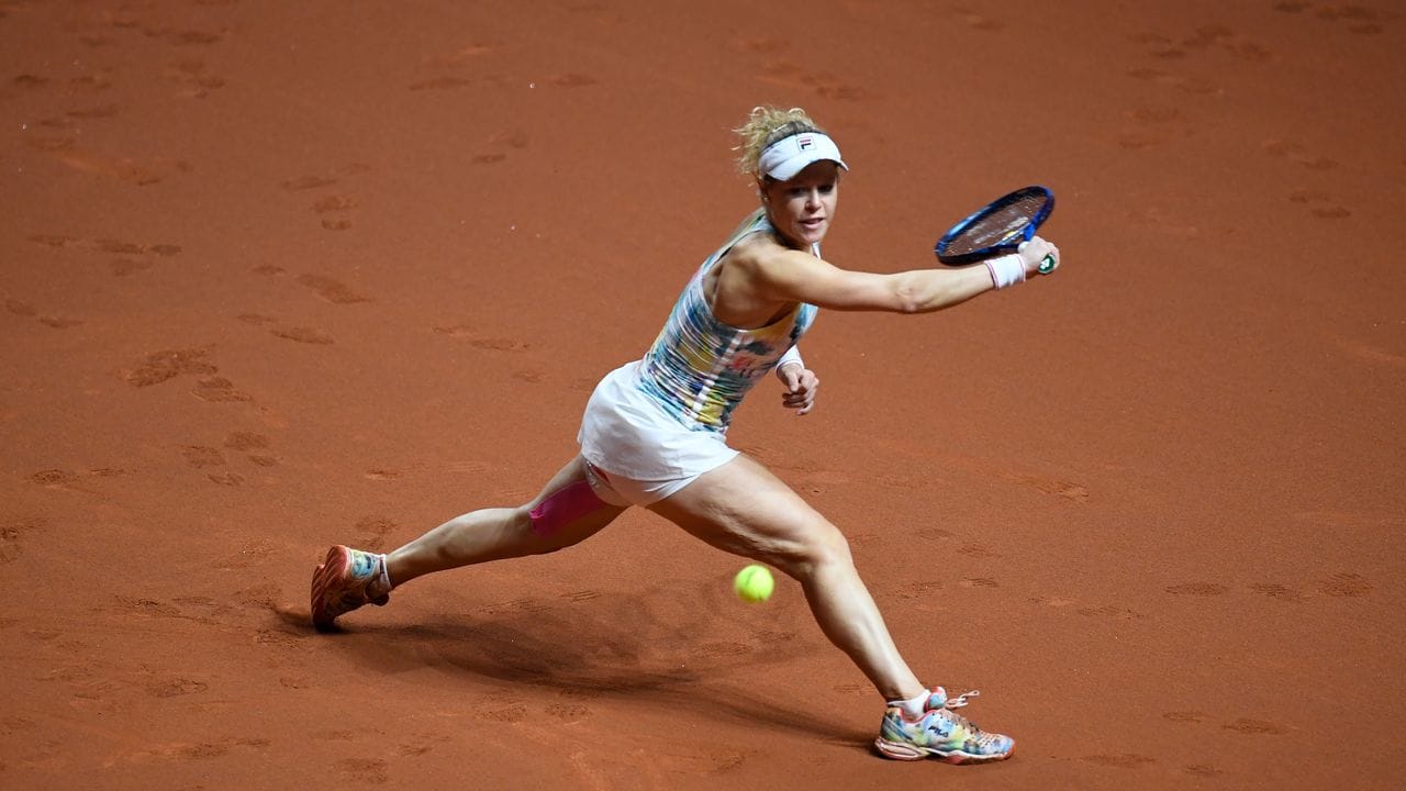 Steht in Stuttgart in der zweiten Runde: Laura Siegemund. Steht in Stuttgart in der zweiten Runde: Laura Siegemund.