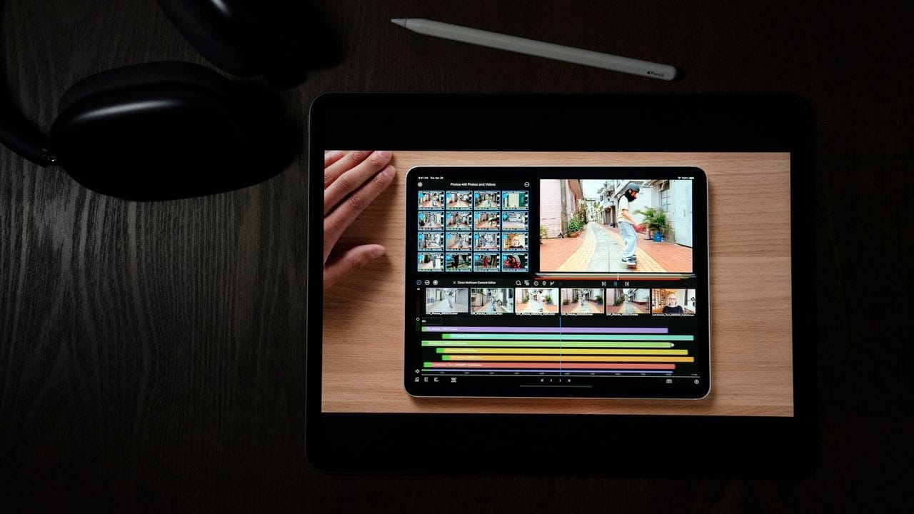 Im Rahmen eines virtuellen Events zur Ankündigung neuer Apple-Produkte wird das neue iPad Pro vorgestellt. Im Rahmen eines virtuellen Events zur Ankündigung neuer Apple-Produkte wird das neue iPad Pro vorgestellt.