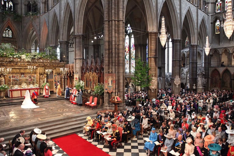 Die Zeremonie fand am 29. April 2011 in einer gut gefüllten Westminster Abbey in London statt.
