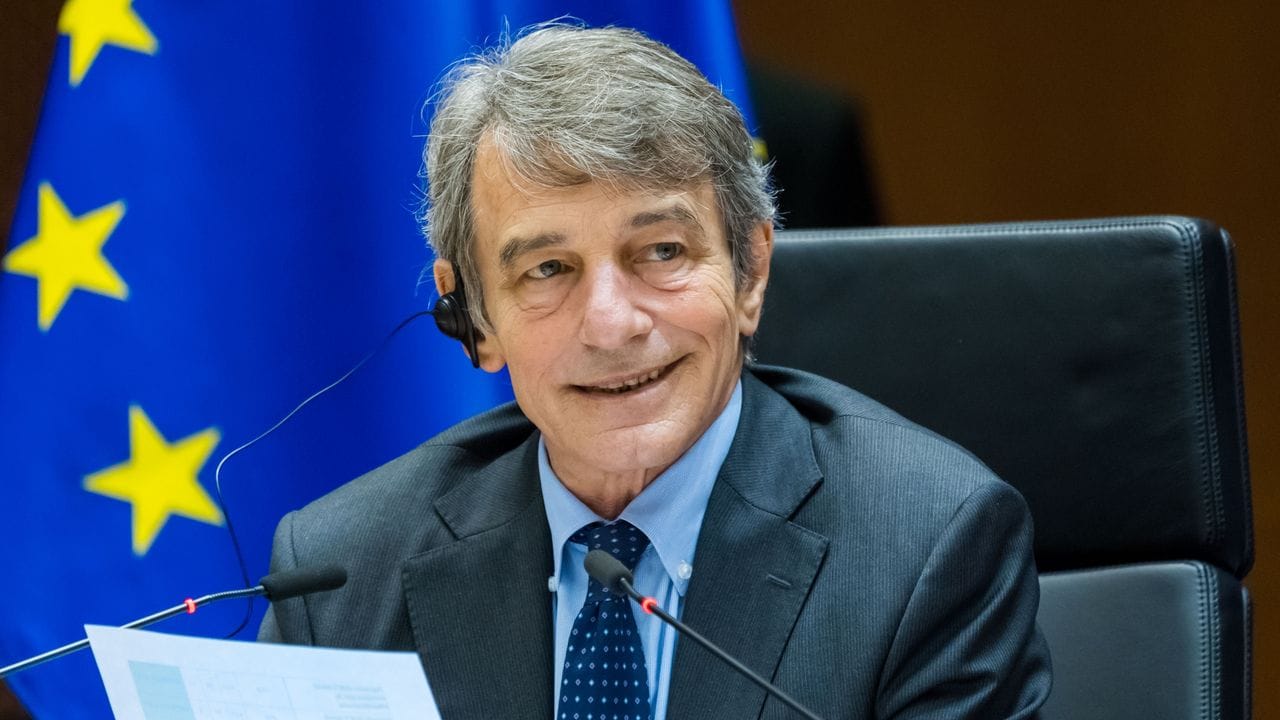 David Sassoli, Präsident des Europäischen Parlaments, während einer Plenarsitzung des Europäischen Parlaments in Brüssel.