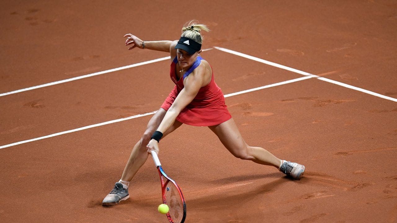 Angelique Kerber unterlag Petra Kvitova in zwei Sätzen.