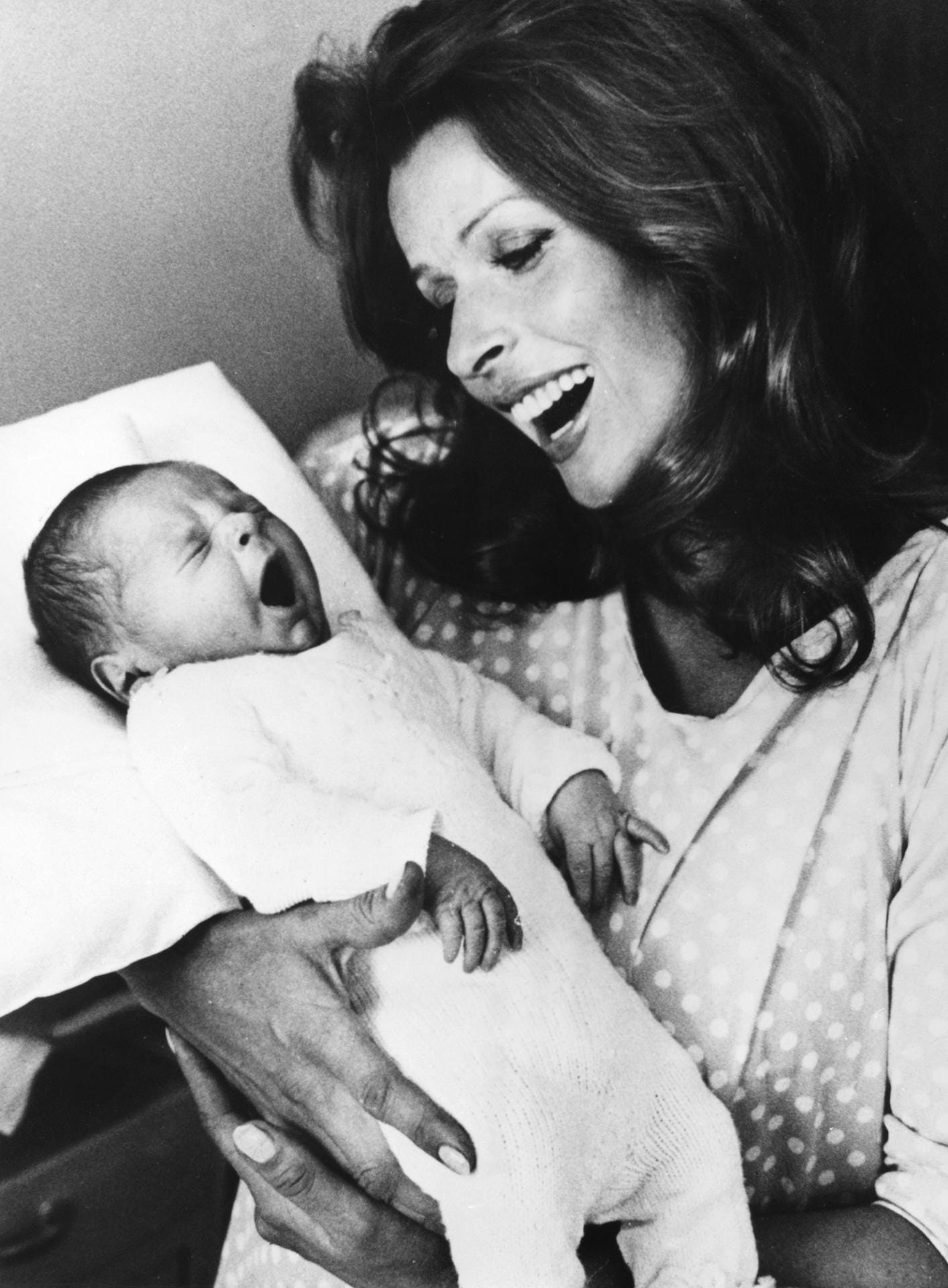 1972, mit Sohn Simon Vincent