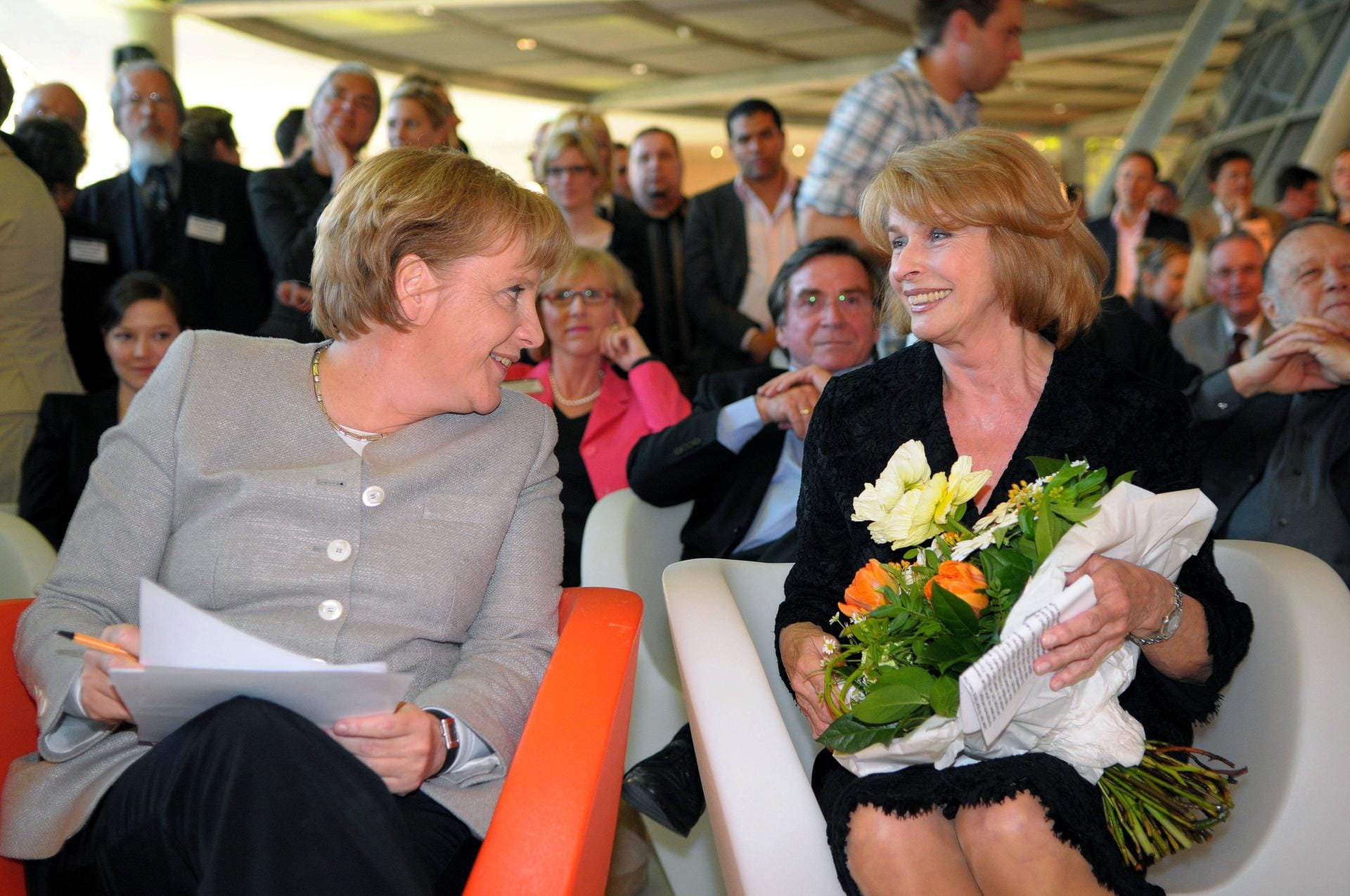 2008, mit Bundeskanzlerin Angela Merkel