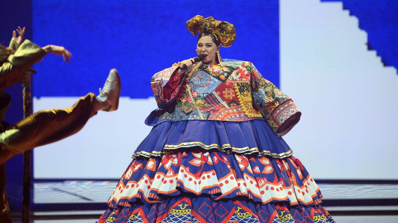 Die russische Sängerin Manizha in Rotterdam. Die russische Sängerin Manizha in Rotterdam.