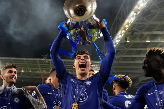 Kai Havertz fluchte vor Glück nach dem Champions-League-Sieg.