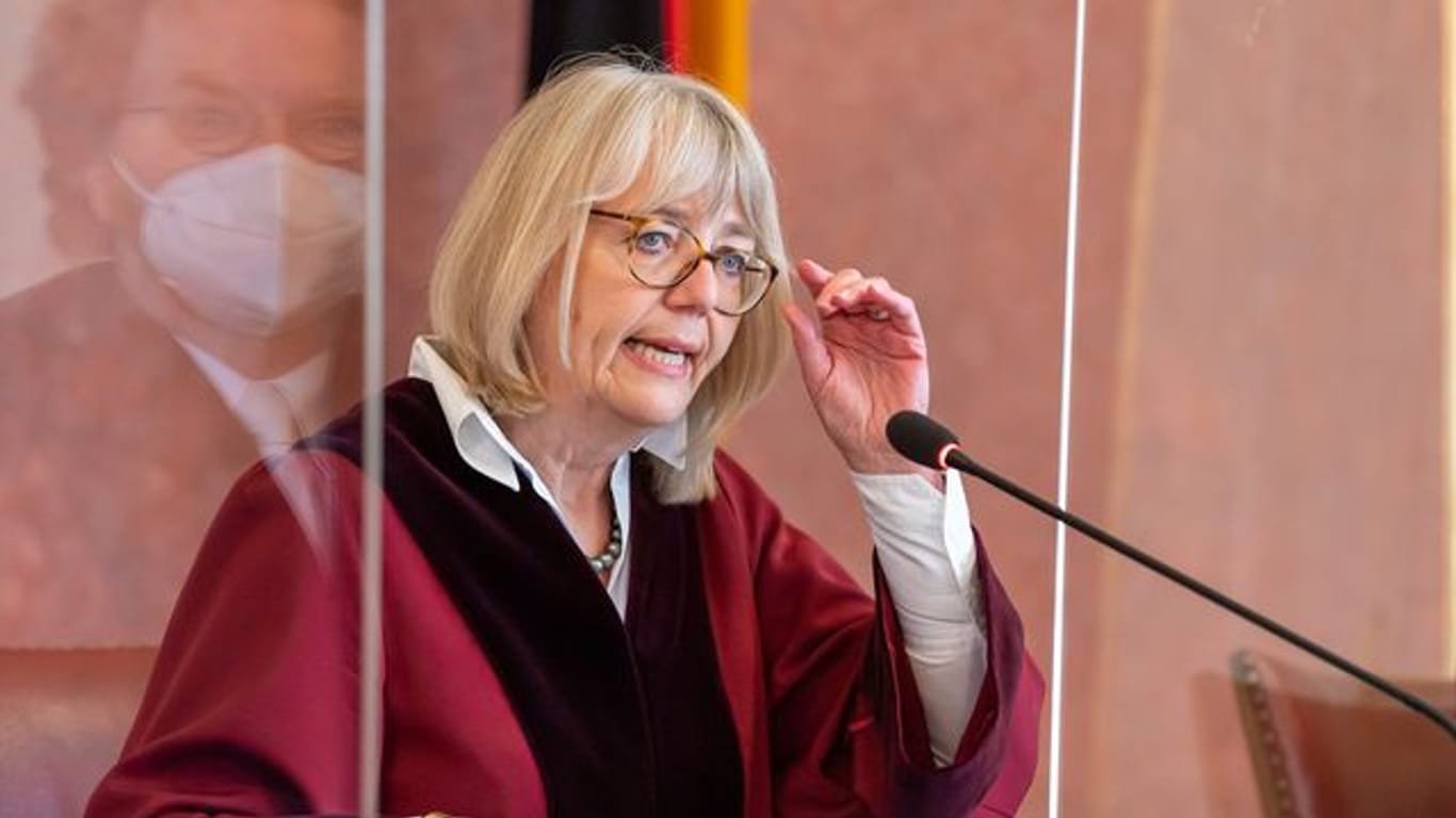 Jutta Förster, vorsitzende Richterin am Bundesfinanzhof, bei der Urteilsverkündung.