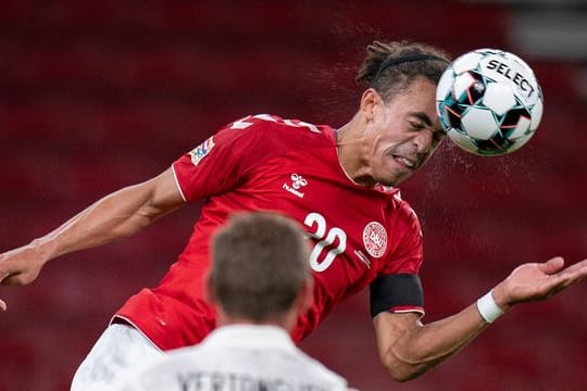 Der Däne Yussuf Poulsen in Aktion.