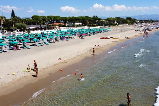 Sonne, Strand und Meer in Terracina.