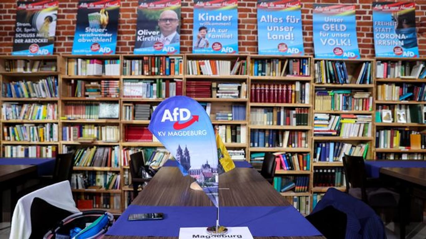 Die AfD liegt in Sachsen-Anhalt klar hinter der CDU.