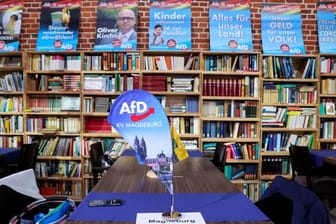 Die AfD liegt in Sachsen-Anhalt klar hinter der CDU.