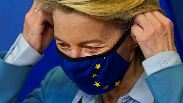 EU-Kommissionspräsidentin Ursula von der Leyen verkündete neue Zahlen zum Status der Impfkampagne in der Europäischen Union.