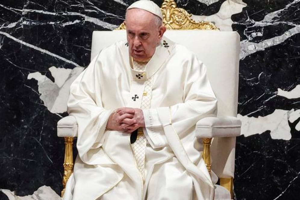 Papst Franziskus im Petersdom.