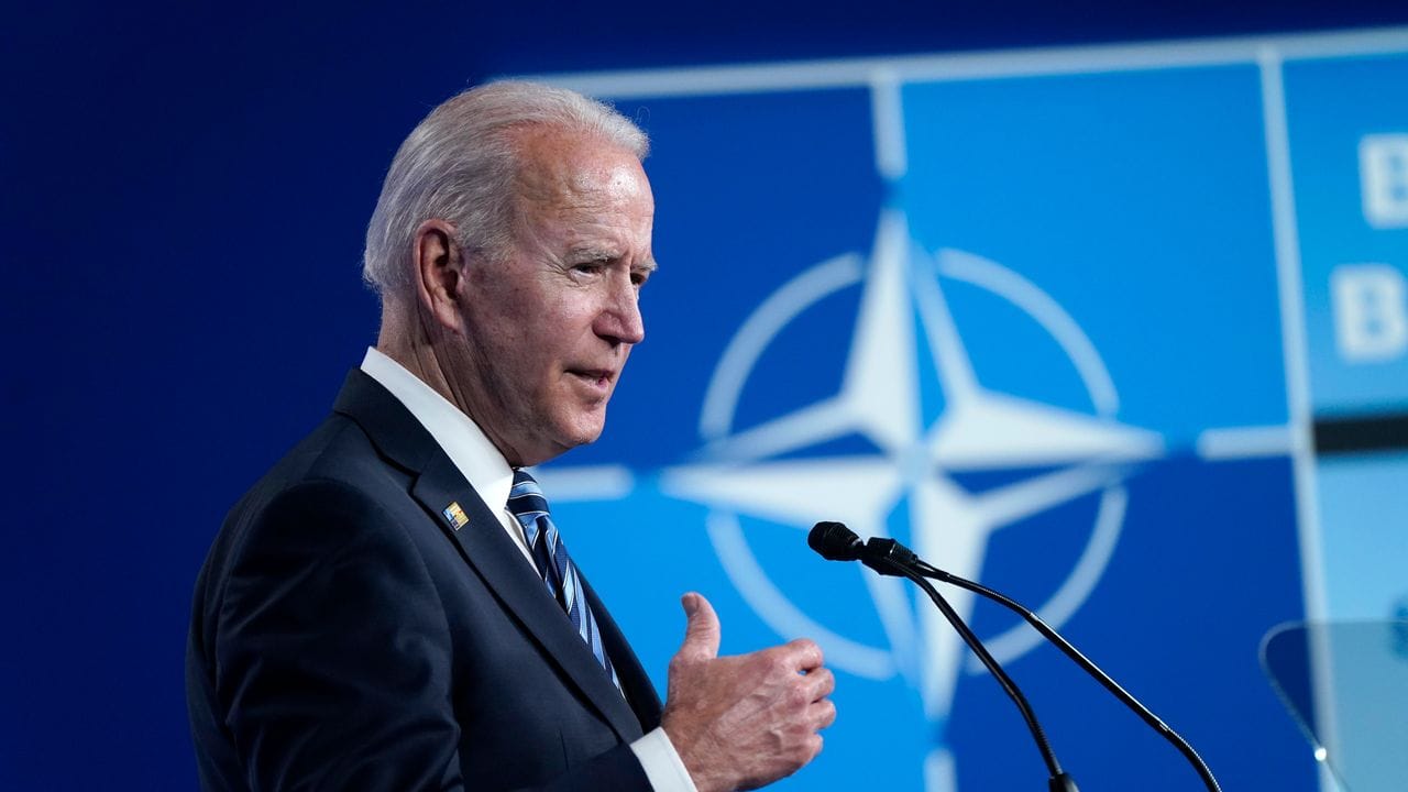 US-Präsident Joe Biden sieht die demokratischen Werte der Nato unter Druck.