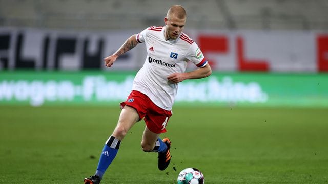 Wechselt vom Hamburger SV in die Bundesliga zu Union Berlin: Rick van Drongelen in Aktion. Wechselt vom Hamburger SV in die Bundesliga zu Union Berlin: Rick van Drongelen in Aktion.