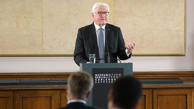 "Der deutsche Krieg gegen die Sowjetunion war eine mörderische Barbarei", so Bundespräsident Frank-Walter Steinmeier. "Der deutsche Krieg gegen die Sowjetunion war eine mörderische Barbarei", so Bundespräsident Frank-Walter Steinmeier.