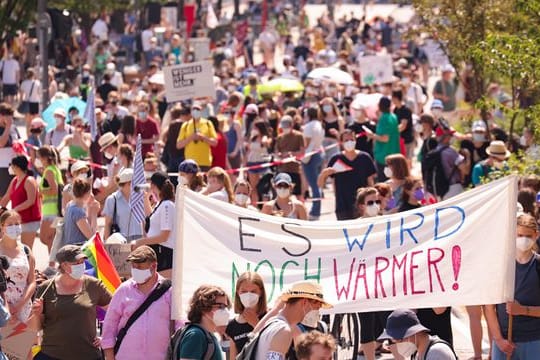 Fridays-for-Future-Demo in Hamburg.