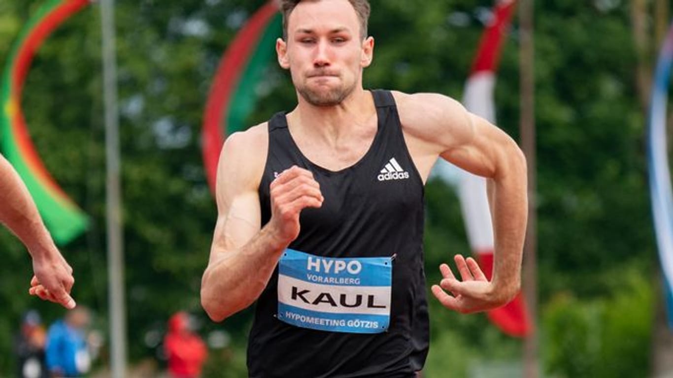 Niklas Kaul beim 100-Meter-Lauf.