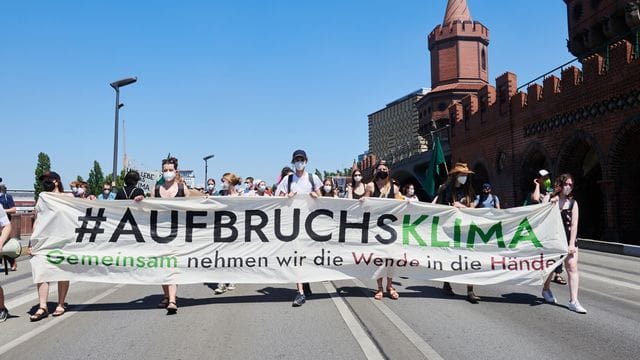 Demonstration von Fridays For Future in Berlin.