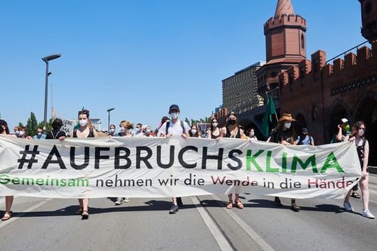 Demonstration von Fridays For Future in Berlin.