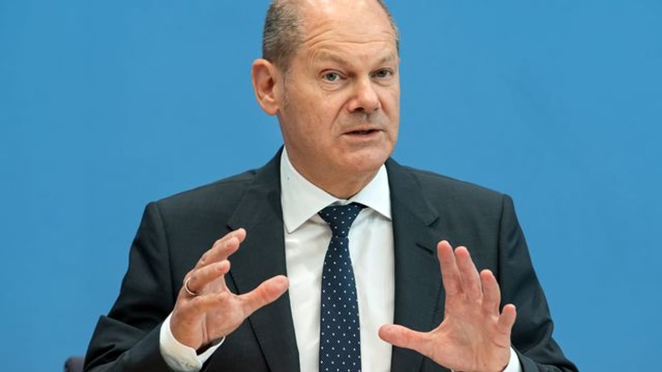 Finanzminister Scholz sieht Deutschland "vor einem beispiellosen Aufschwung".