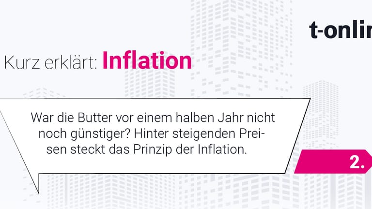 Die Redaktion Wirtschaft und Finanzen erklärt in fünf Bildern die Inflation und wie diese sich auf Verbraucher auswirkt.