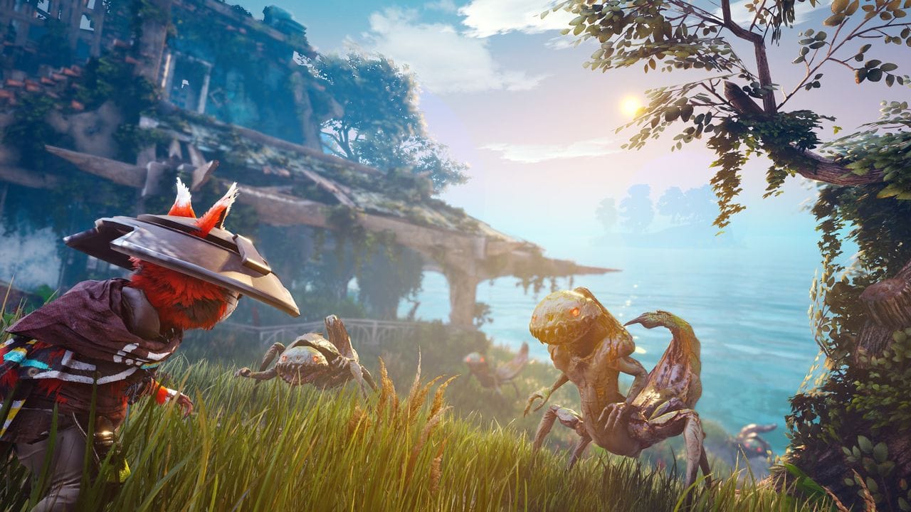 Menschen gibt es in der quietschbunten postapokalyptischen Welt von "Biomutant" keine mehr. Menschen gibt es in der quietschbunten postapokalyptischen Welt von "Biomutant" keine mehr.
